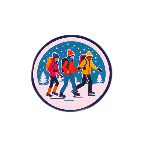 Kış Eğlencesi Stickerı