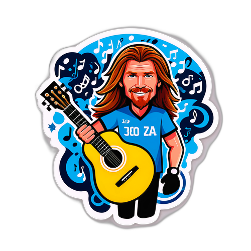 Fargerik klistremerke av Alexi Lalas