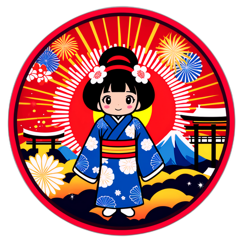 浅草の伝統的なデザインの祭り