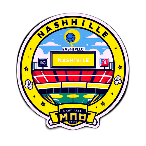Adesivo di entusiasmo calcistico di Nashville