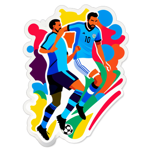 ¡Revive la Pasión! La Energía de un Partido de Fútbol en un Sticker Inigualable