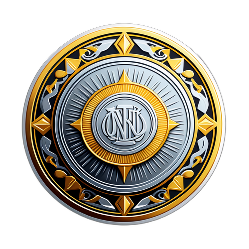 Ons Altın Madalyonu Sticker