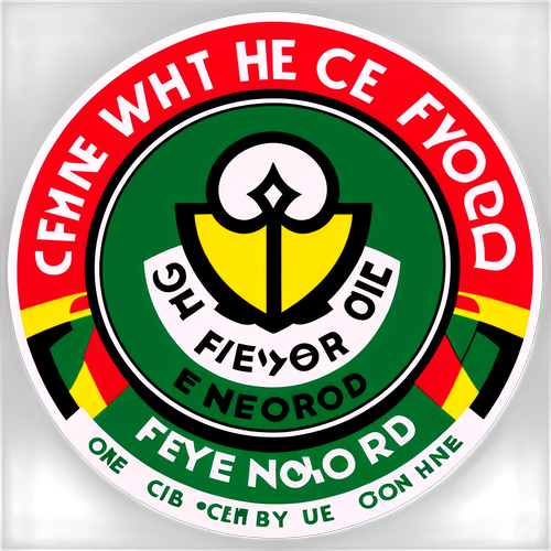 Sticker met Feyenoord-logo en Stadion Feijenoord