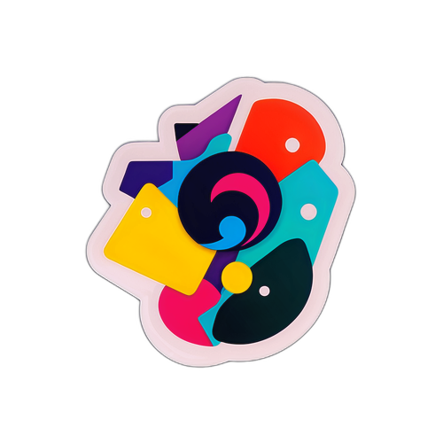 Desain Stiker Abstrak Terinspirasi Strategi dan Gaya Bermain Tim Serie A