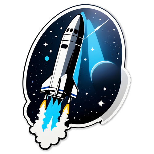 Minimalistické Kouzlo: SpaceX Logo a Raketa Starship v Nezvyklém Vesmíru!