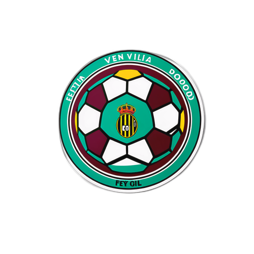 Sticker cu un mingea de fotbal inspirată de meciul Feyenoord - Aston Villa