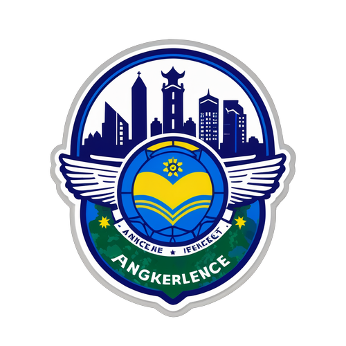 Symbole Fenerbahçe intégré au paysage urbain d'Anderlecht