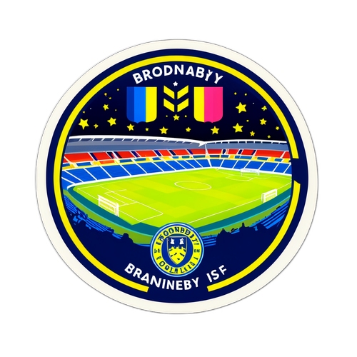 Brøndby IF Stadion i Nattelys