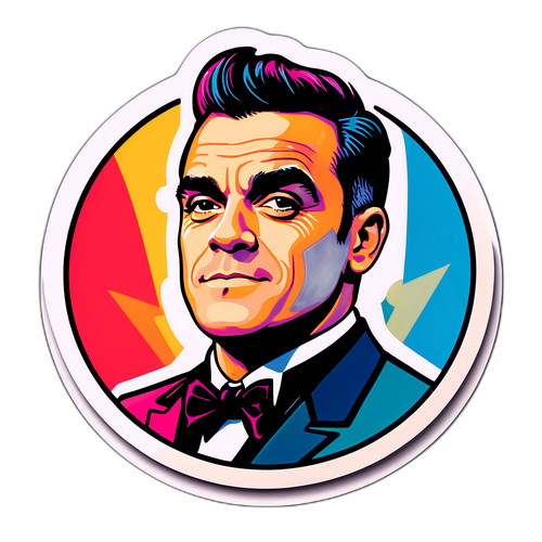 Retro-sticker för Robbie Williams album