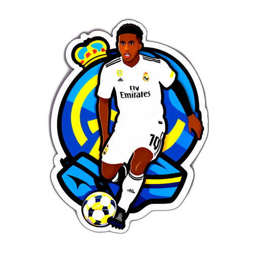 Criando um adesivo do Rodrygo em ação