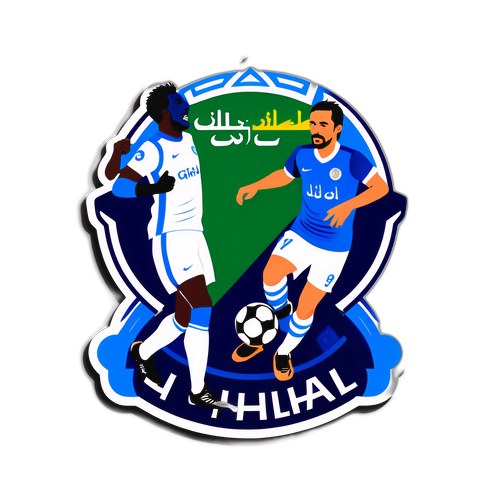 Ілюстрація матчу між Аль-Ріядом та Аль-Хілал