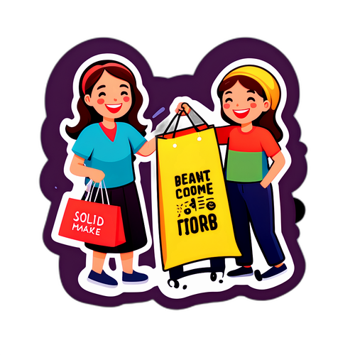 중고 시장의 즐거운 순간 스티커