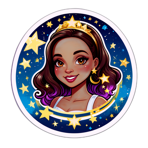 Glamouröse Tara Tabitha mit funkelnden Sternen