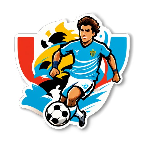Sticker del emocionante partido entre Defensa y Justicia y Racing