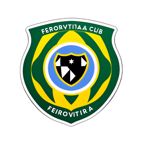 Sticker que celebra la historia del club Desportiva Ferroviária