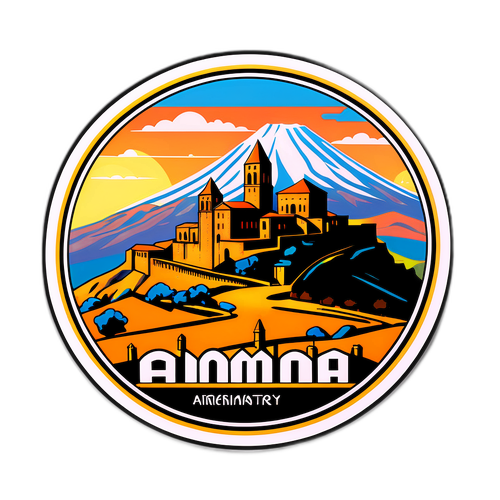 Scenisch Sticker van Armenië