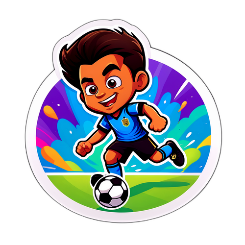 Adesivo Giocoso di Calcio