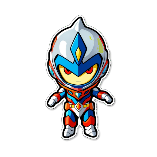 Unlock Heroic Adventures: Chibi Ultraman Zero Sticker Takes the World by Storm!