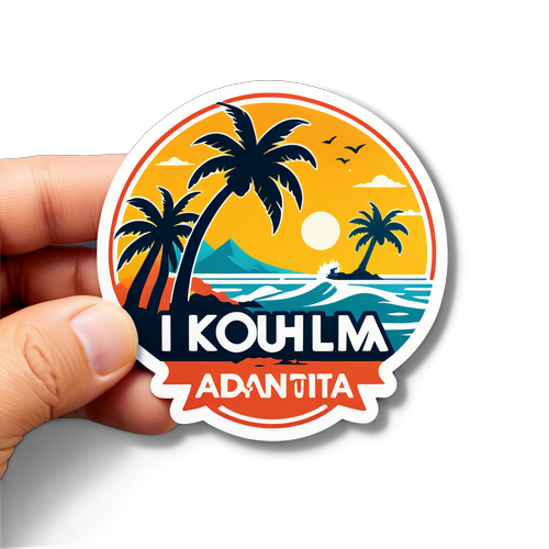 Sticker Inspiré par Koh-Lanta