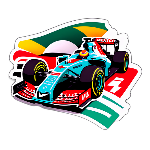 Formel 1 och Mexiko Sticker