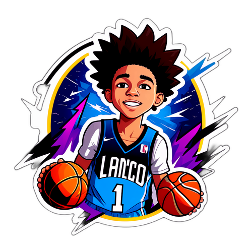 Vibrant LaMelo Ball Career Moment Sticker