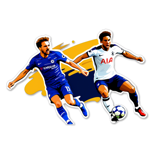 Scena di una partita Tottenham-Chelsea