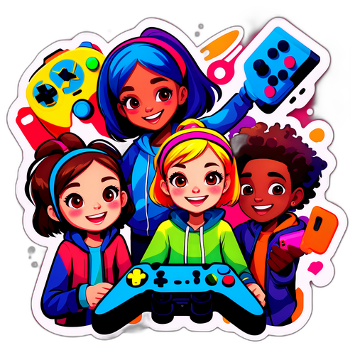 Vriendengroep die Samen Speelt