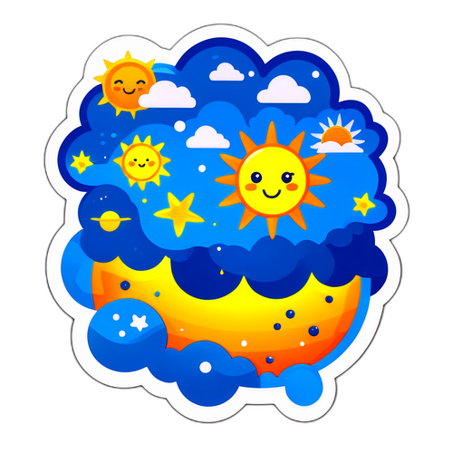 Stiker Cuaca Hari Ini