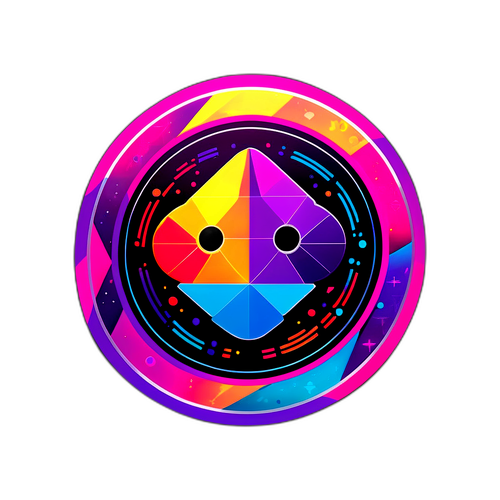 Futuristisk XRP-kryptovaluta-symbol