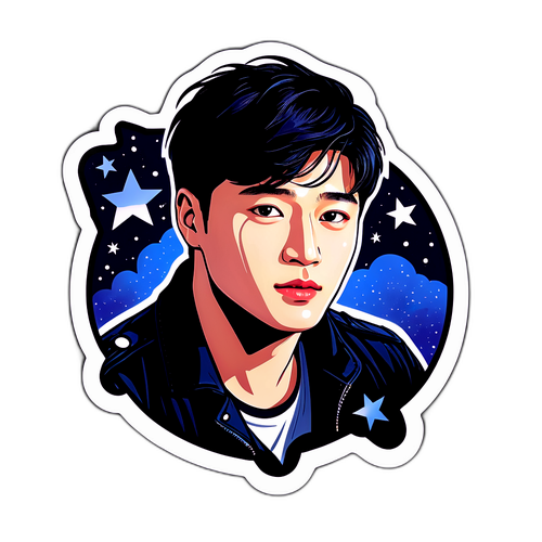 Sticker Menawan Kang Ha Neul di Langit Bertaburkan Bintang