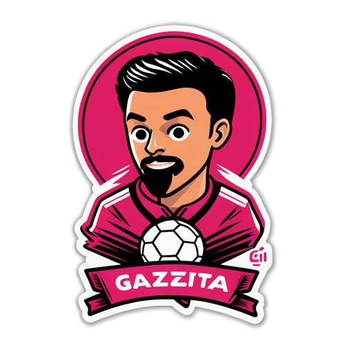 Ontwerp een sticker geïnspireerd op Gazzetta dello Sport