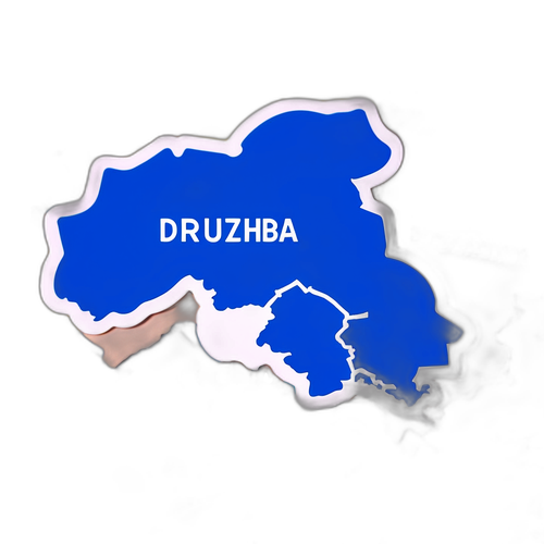 Наклейка з графічним зображенням трубопроводу "Дружба"