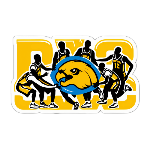 Iowa Men's Basketball Team Huddle Sticker