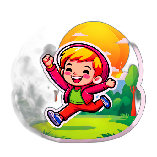 एक खुशदिल कार्टून पात्र