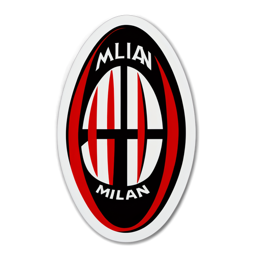 Biểu tượng của AC Milan với thiết kế tối giản