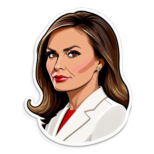 Sticker cu Melania Trump