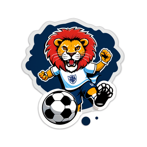 Keberanian Cheetah: Sticker Meriah untuk Penuh Semangat Bola Julang Kelayakan England!