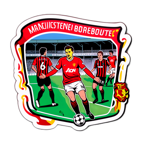 맨체스터 유나이티드와 본머스를 추억하는 일러스트