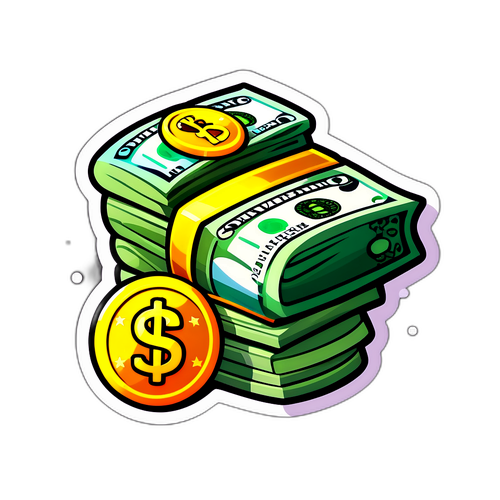 재미있는 달러 환율 스티커