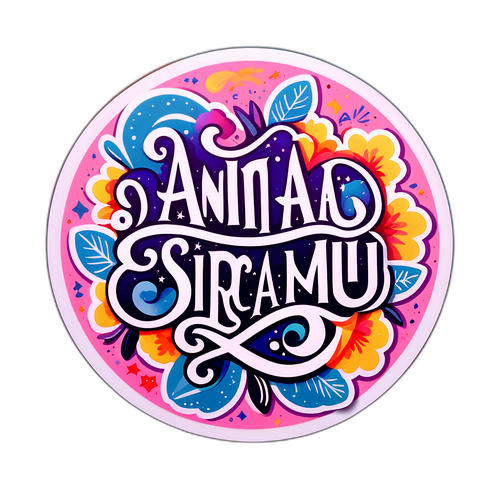 Sticker artistic cu versurile "Ana mi-ai fost scrisă în ADN"