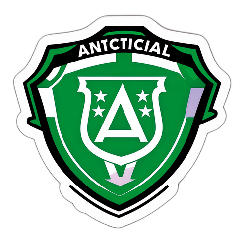 Escudo de Atlético Nacional con Aficionados