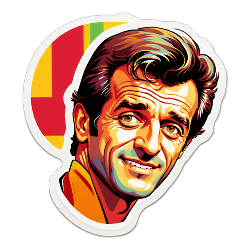 Jean-Paul Belmondo Klasszikus Filmjei Inspirálta Matrica