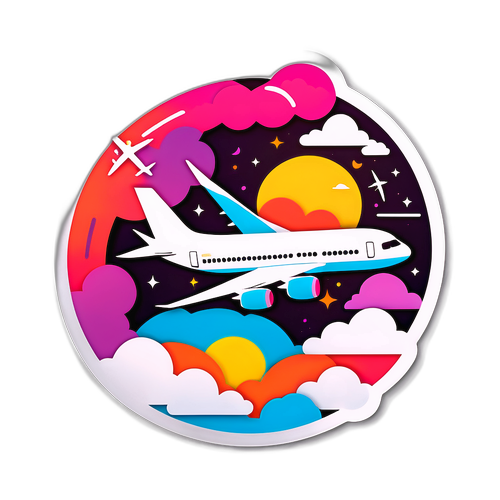 Stylizowany samolot z logo Flightradar24
