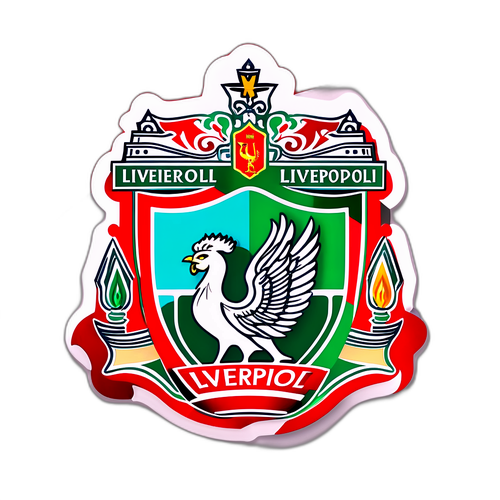 Thiết kế nhãn dán cho trận đấu sôi nổi giữa Liverpool và đội đối thủ