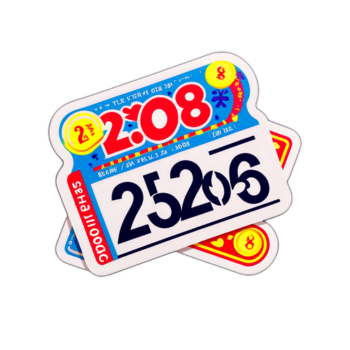 Isang Ilustrasyon ng Lottery Ticket na may Petsa 'Peb 24, 2026'