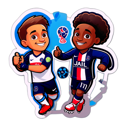 PSG vs Le Havre Klistermärke