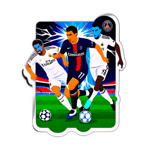 Thrilling Action Klipp av PSG og Real Madrid