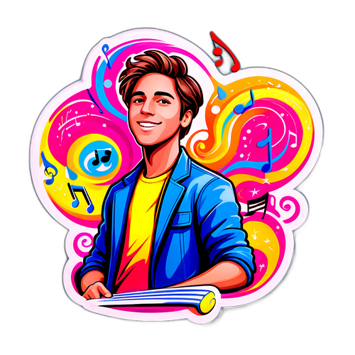 Konsert-tema klistermärke av Benjamin Ingrosso