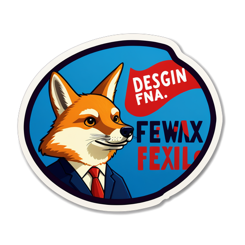 Breaking News: This Sticker is Un-Foxed and Ready to Report!