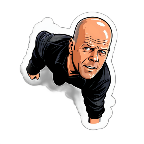 Bruce Willis Actiesticker